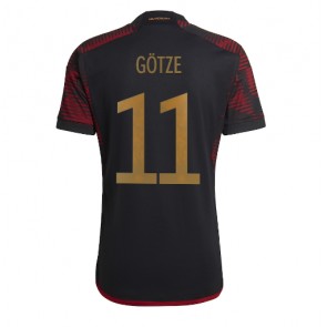 Tyskland Mario Gotze #11 Replika Udebanetrøje VM 2022 Kortærmet